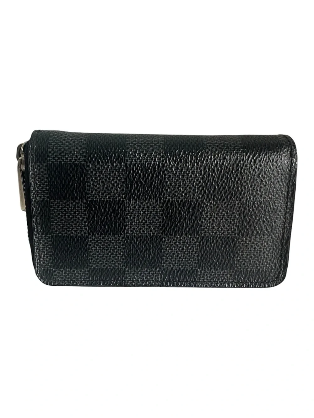 Louis Vuitton Damier Graphite Zippy Coin Purse Compact Wallet Box & Dust Bag